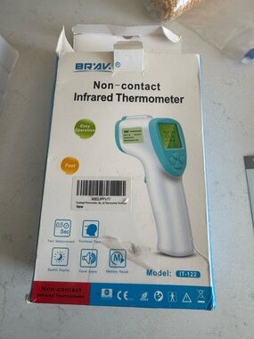 Non-Contact Infrared Thermometer - White & Teal